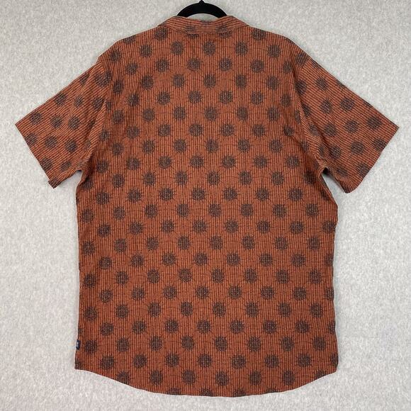 Roark Shirt Mens XL Bless Up Classic Fit Short Sleeve Button Up All Over Print - Picture 4 of 8